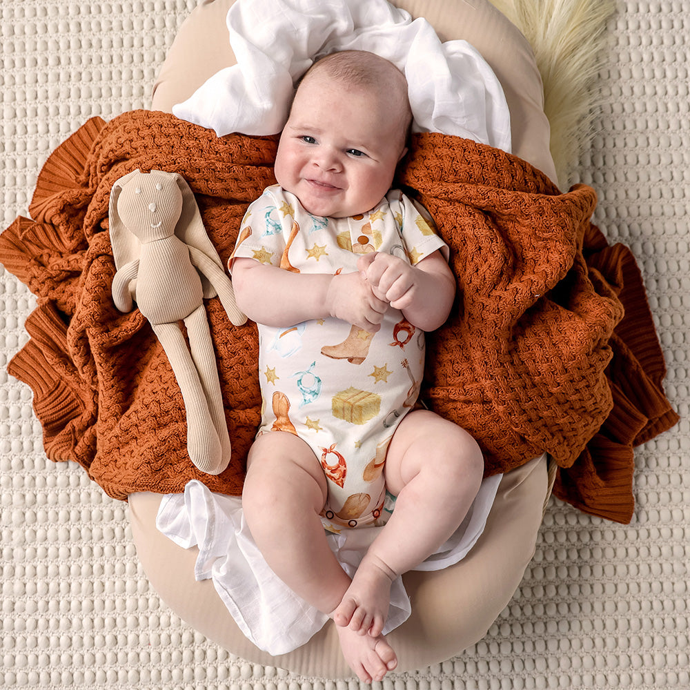 Cowboys Short Sleeve Organic Bodysuit - View 15