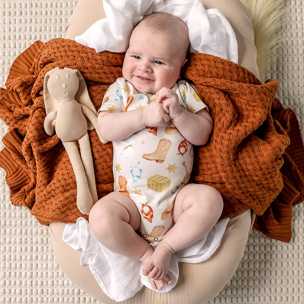 Cowboys Short Sleeve Organic Bodysuit - View 16