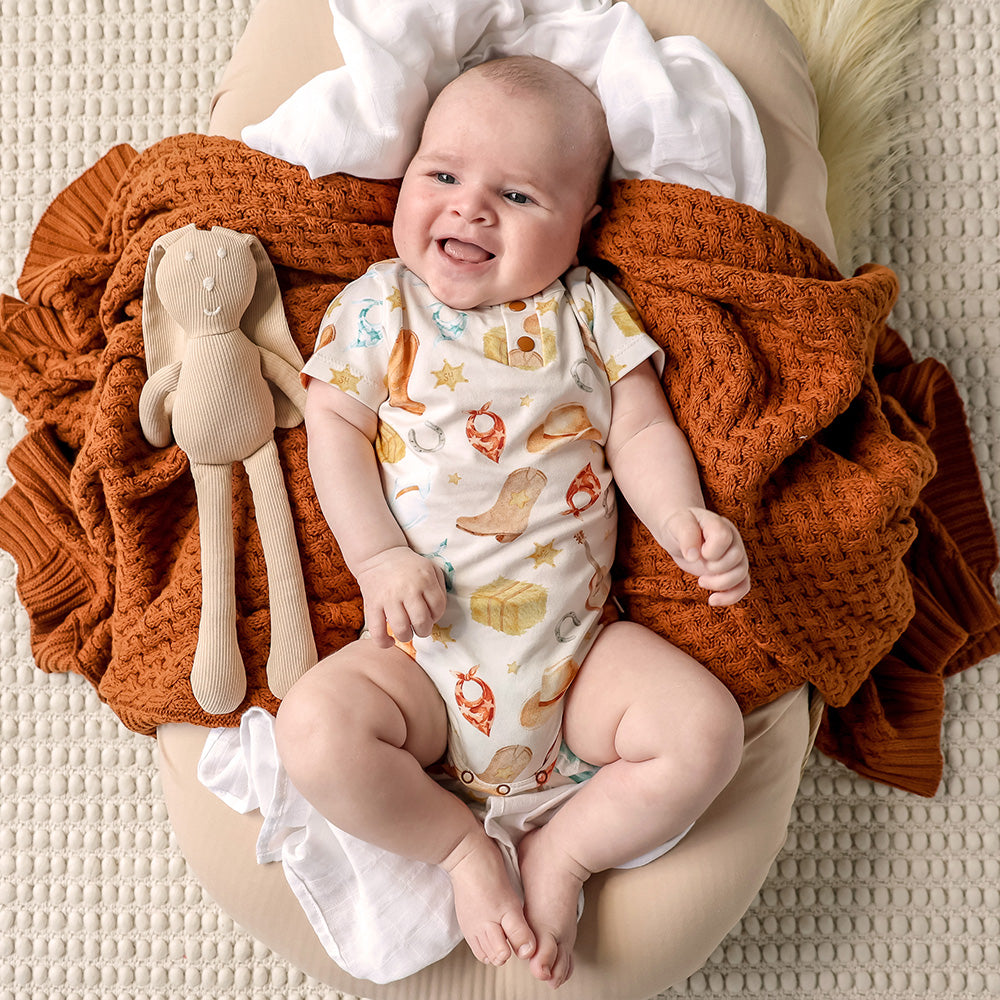 Cowboys Short Sleeve Organic Bodysuit - View 7