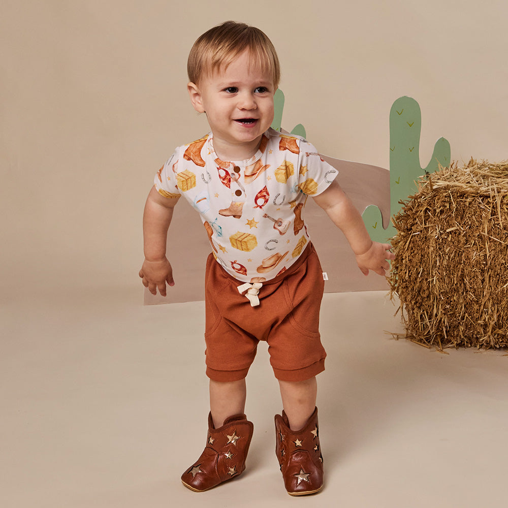 Cowboys Short Sleeve Organic Bodysuit - View 8