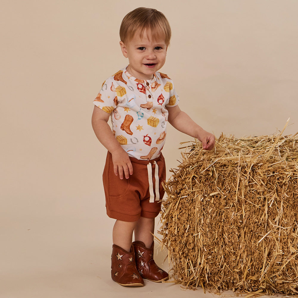 Cowboys Short Sleeve Organic Bodysuit - View 10