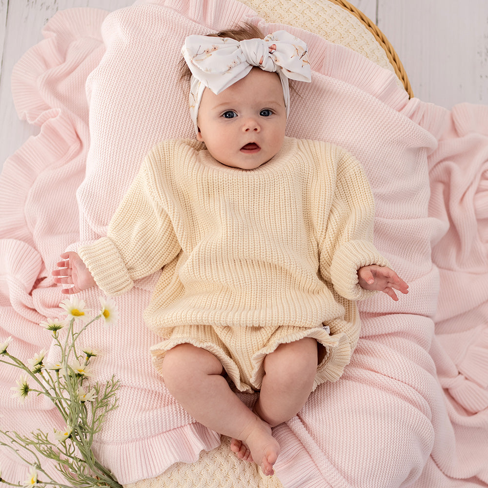 Cream Oversized Cotton Knit Jumper - View 18