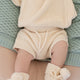 Cream Organic Cotton Knit Shorts - Thumbnail 5