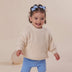 Cream Oversized Cotton Knit Jumper | Snuggle Hunny