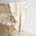 Cream Ruffle Knit Organic Baby Blanket | Snuggle Hunny