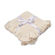 Cream Ruffle Knit Organic Baby Blanket - Thumbnail 2