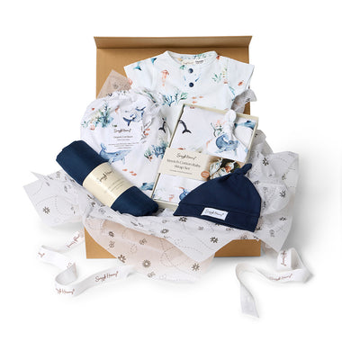Deluxe Newborn Gift Hamper - Ocean | Snuggle Hunny