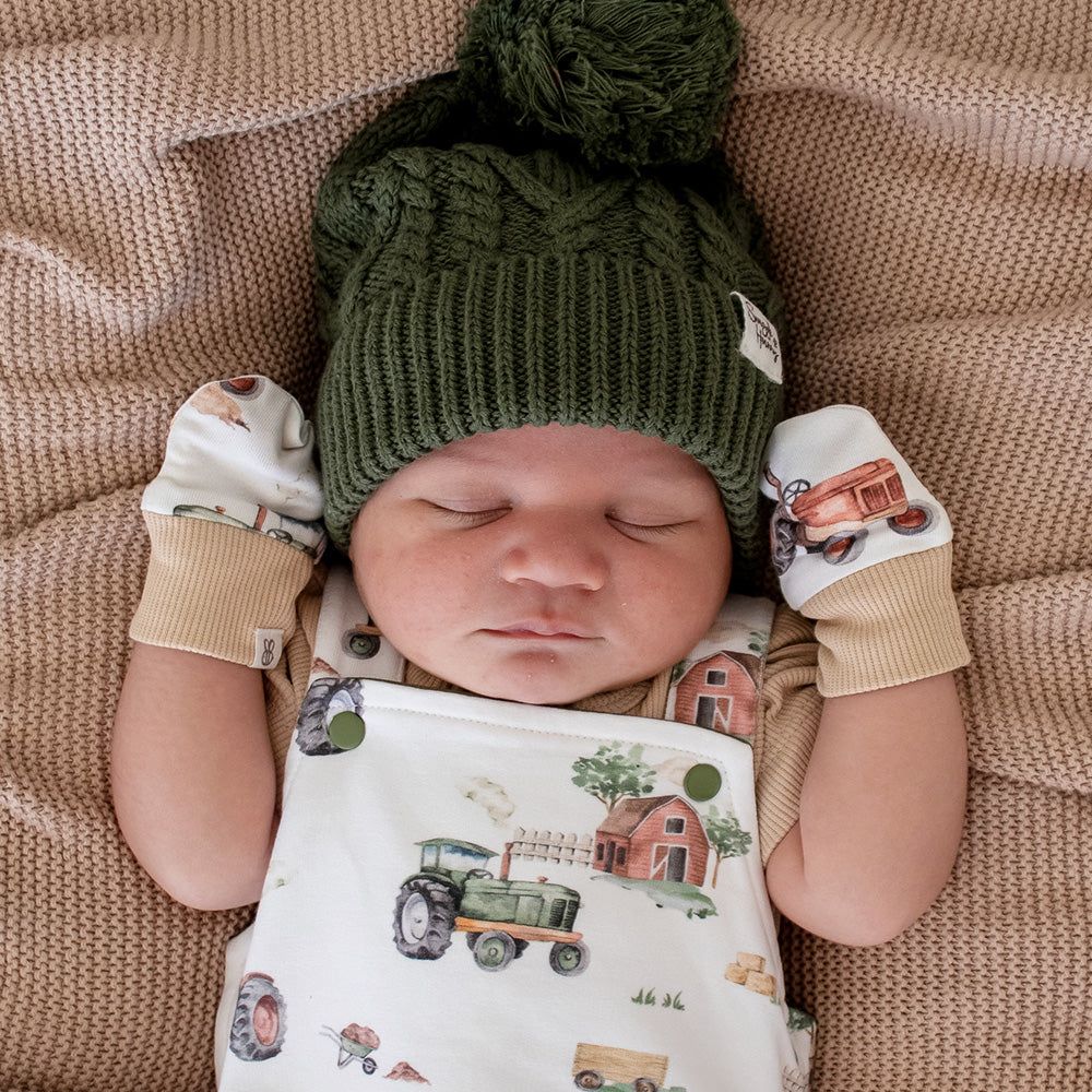 Diggers & Tractors Organic Cotton Mittens - View 2