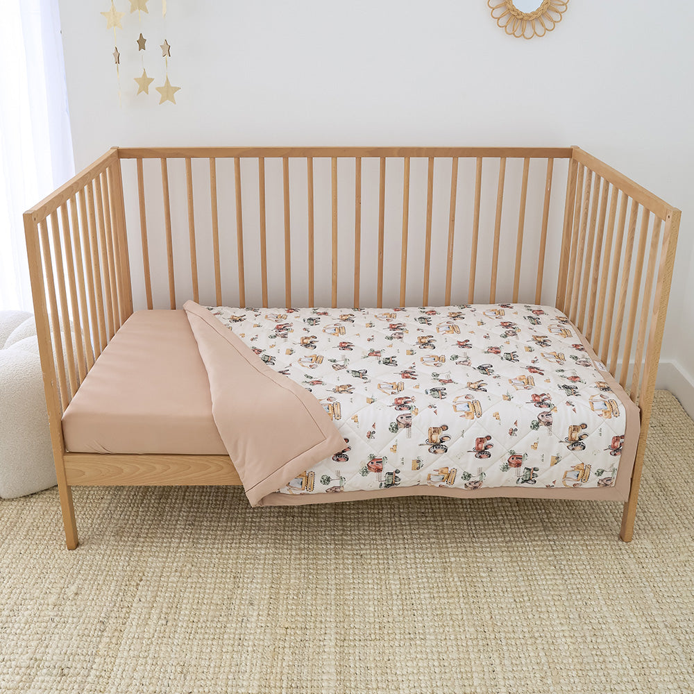 Diggers & Tractors Organic Cotton Cot Comforter - View 6