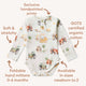 Diggers & Tractors Long Sleeve Organic Bodysuit - Thumbnail 4
