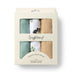Large Organic Muslin Wraps 3 Pack - Sage/Dog Park/Pebble | Snuggle Hunny