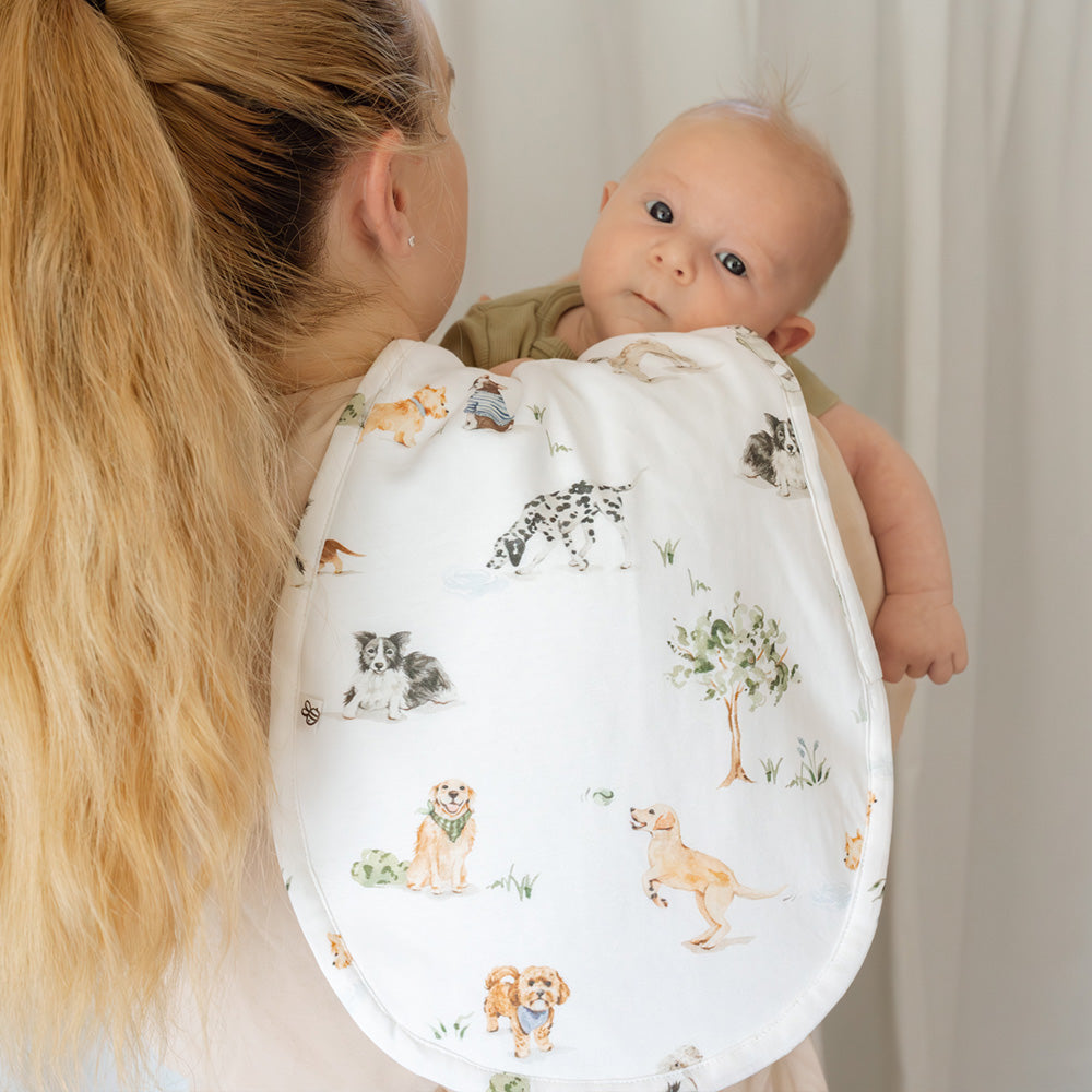 Dog Park Organic Cotton Burp Cloth - View 1