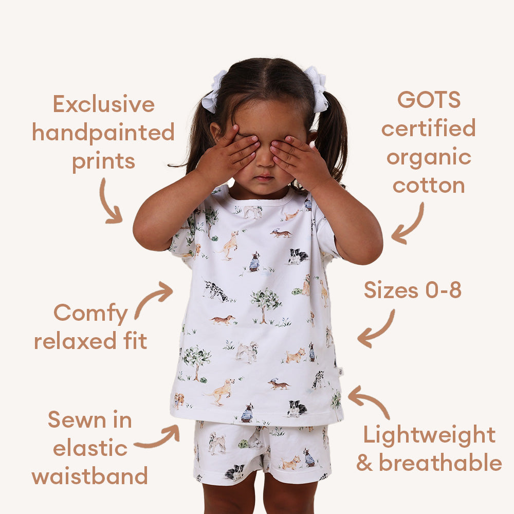 Dog Park Organic Kids PJ Set - View 7