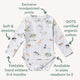 Dog Park Long Sleeve Organic Bodysuit - Thumbnail 4