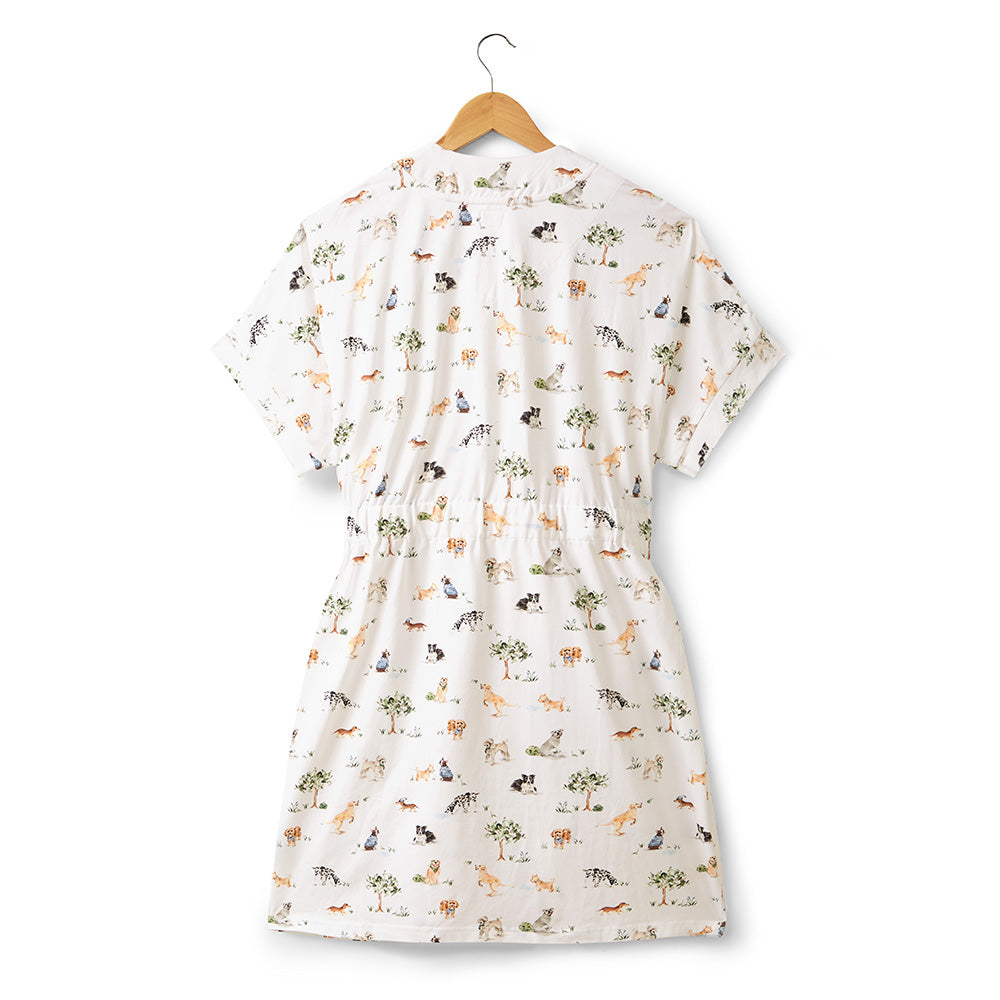 Dog Park Organic Maternity Robe - View 4