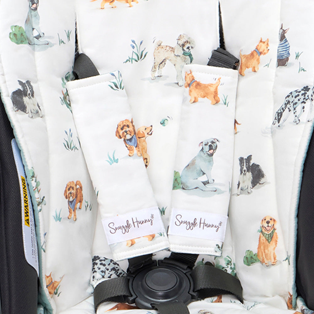Dog Park Universal Reversible Pram Strap Covers - View 2