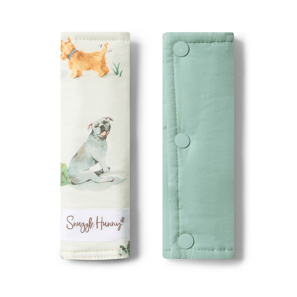 Dog Park Universal Reversible Pram Strap Covers - View 1