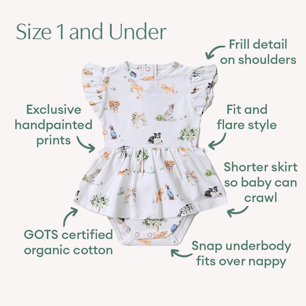 Dog Park Short Sleeve Organic Dress - View 4