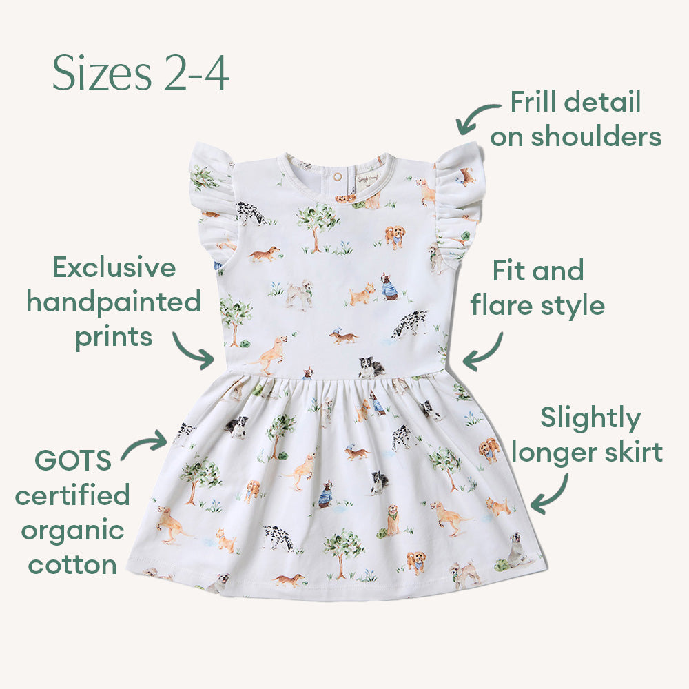 Dog Park Short Sleeve Organic Dress - View 10