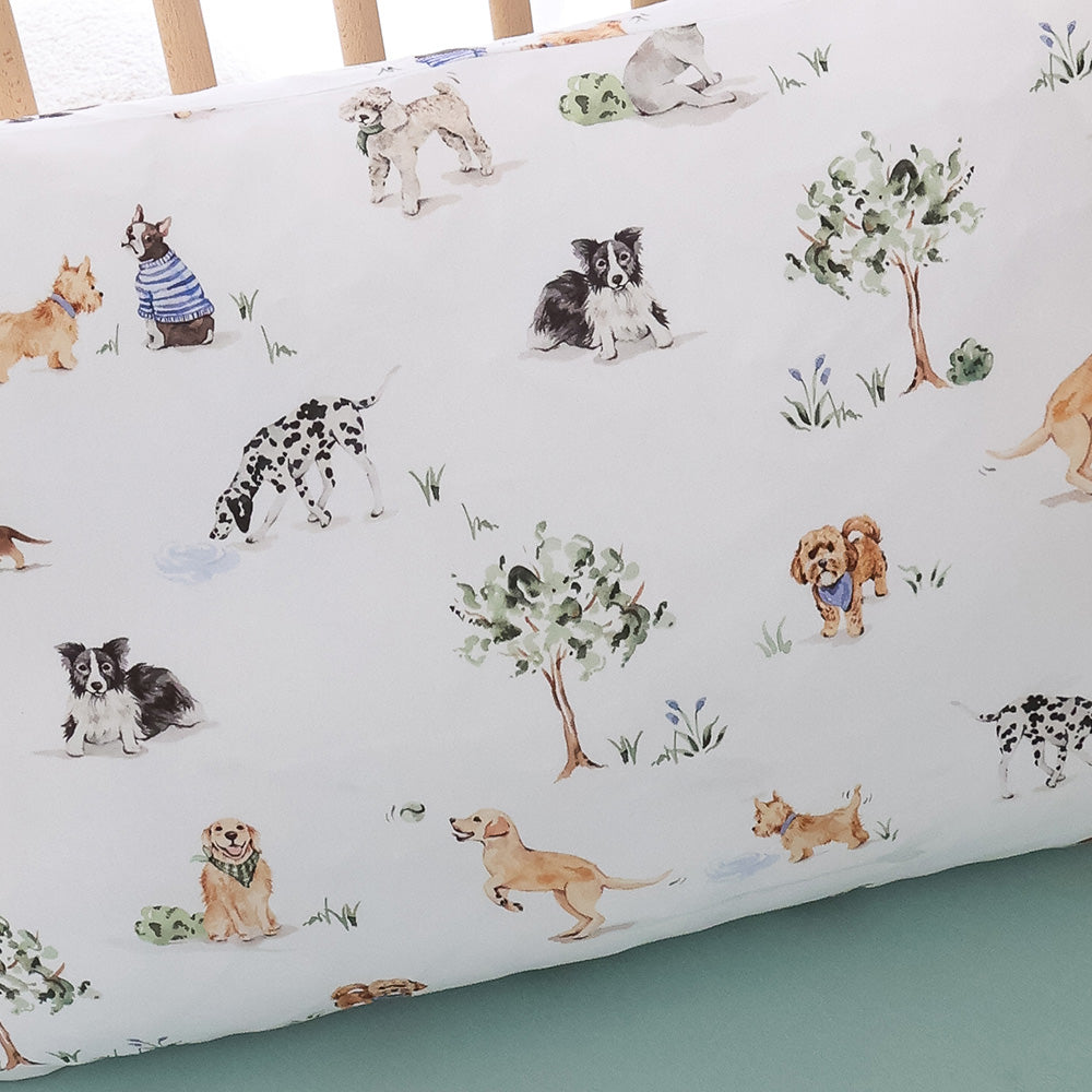 Dog Park Organic Cotton Toddler Pillowcase - View 2