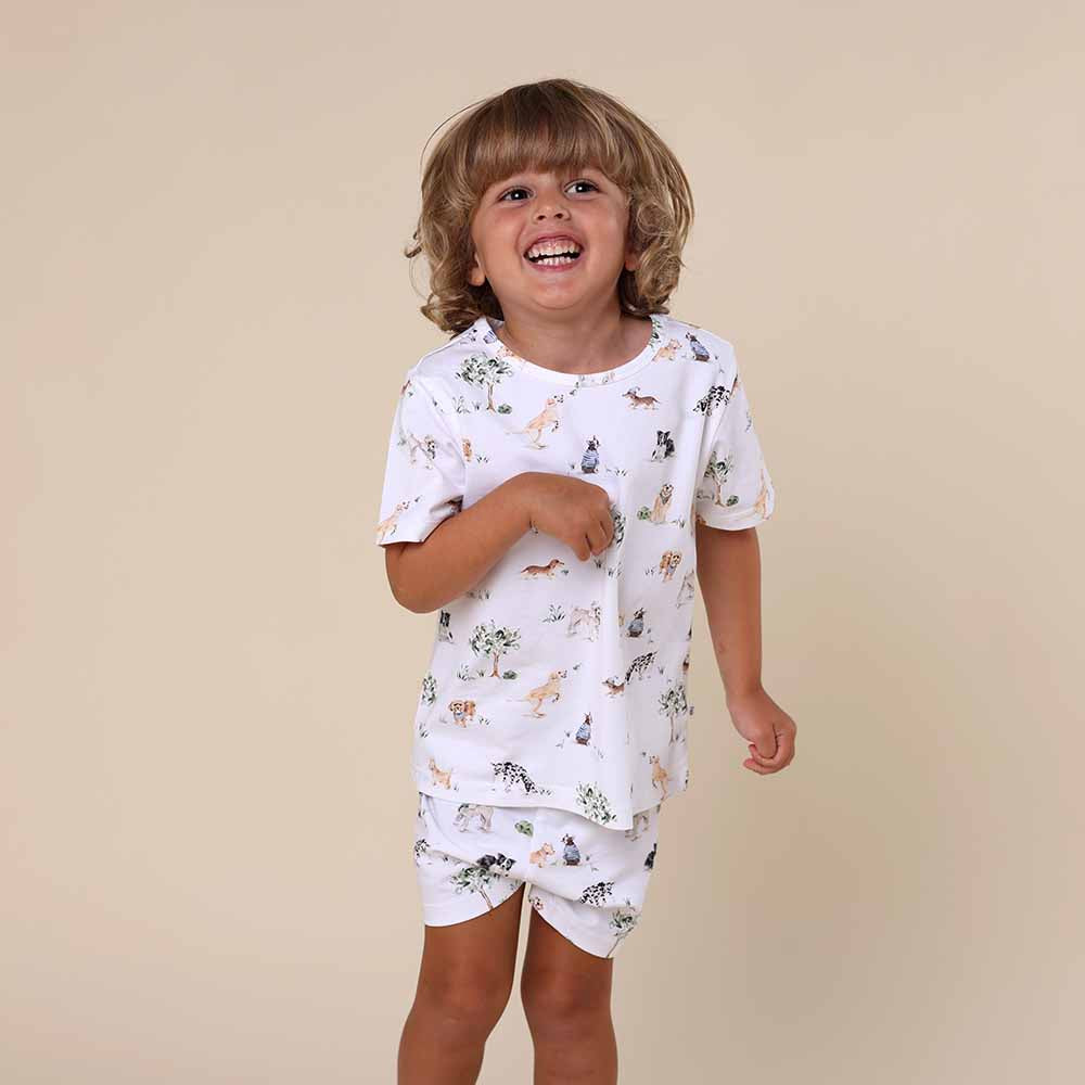 Dog Park Organic Kids PJ Set - View 8