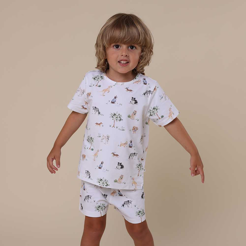 Dog Park Organic Kids PJ Set - View 1
