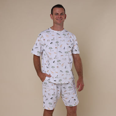 Dog Park Organic Mens PJ Set | Snuggle Hunny
