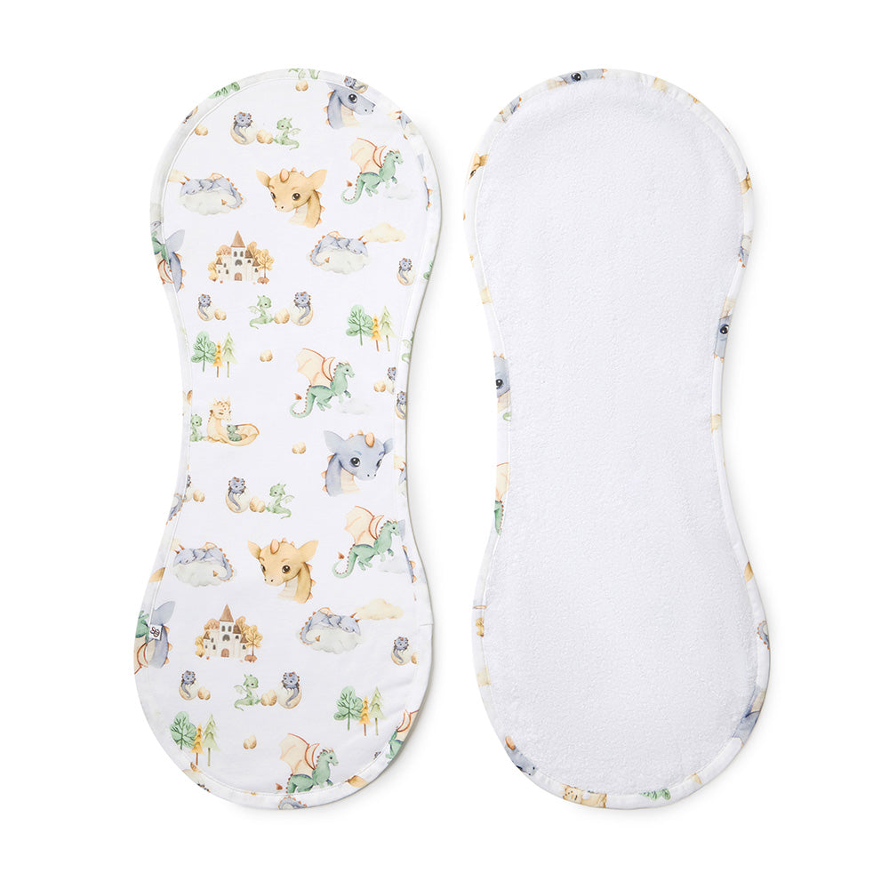 Dragon Organic Cotton Burp Cloth - View 2