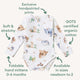 Dragon Long Sleeve Organic Bodysuit - Thumbnail 4
