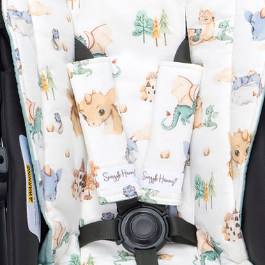 Dragon Universal Pram Strap Covers | Snuggle Hunny