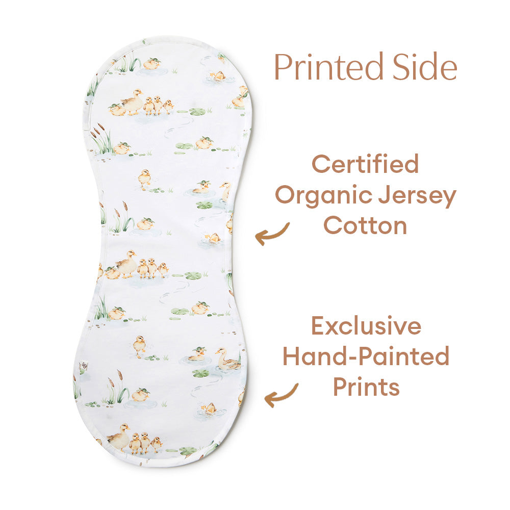 Duck Pond Organic Cotton Burp Cloth - View 5