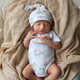 Duck Pond Short Sleeve Organic Kimono Bodysuit - Thumbnail 4