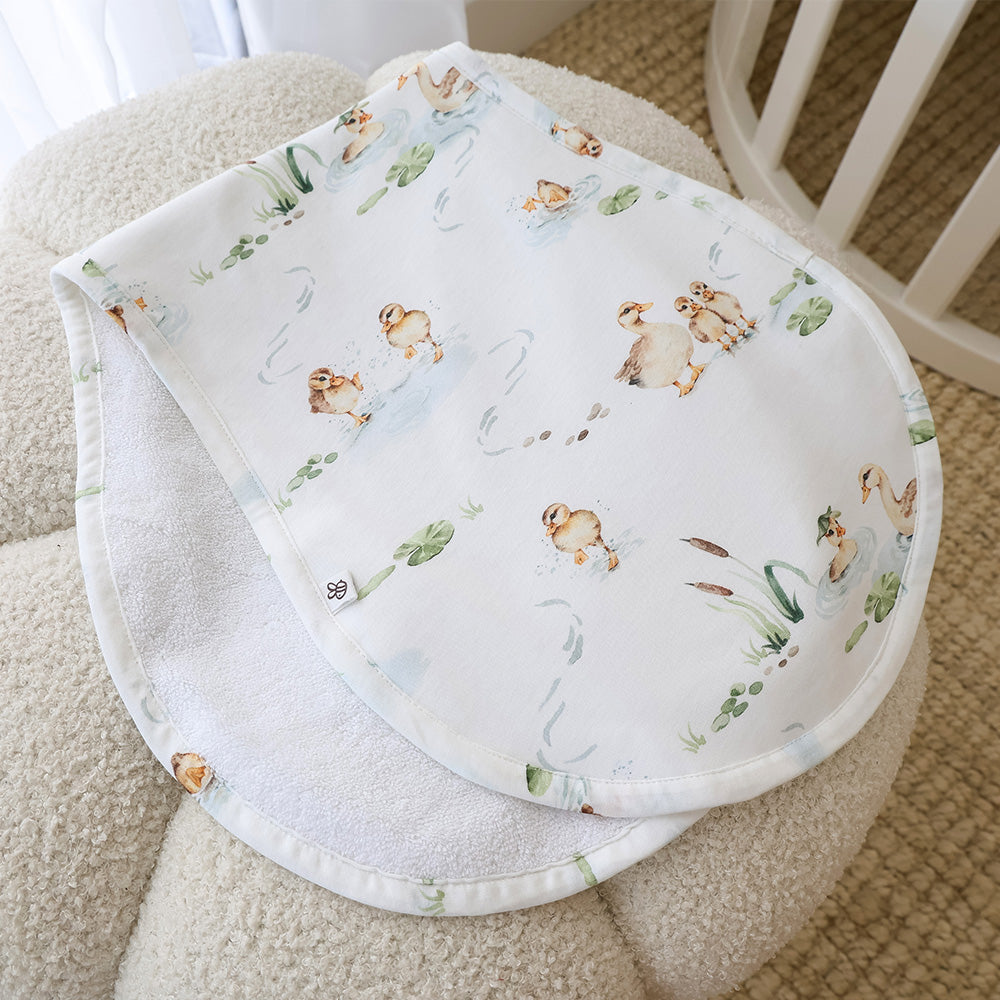 Duck Pond Organic Cotton Burp Cloth - View 4