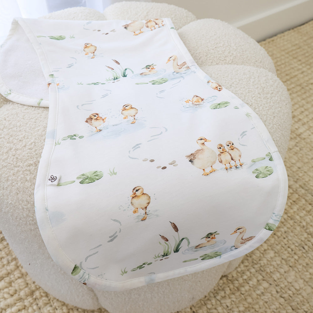 Duck Pond Organic Cotton Burp Cloth - View 3
