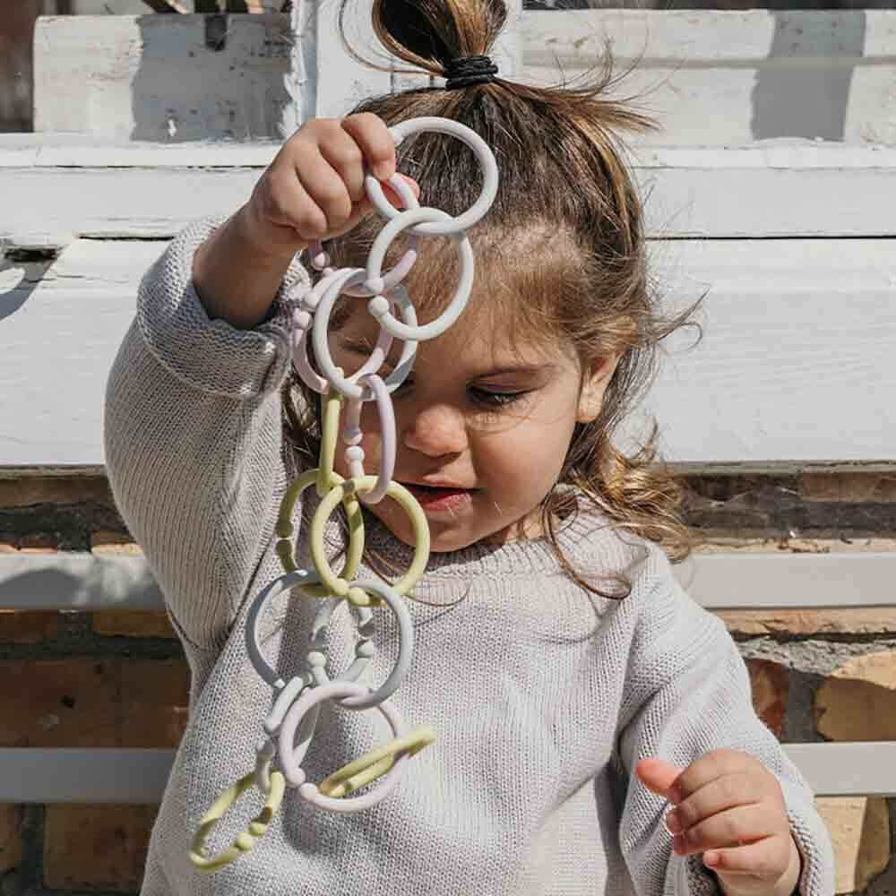 BIBS Loops (12 Pieces) - Blush, Woodchuck, Ivory - View 3