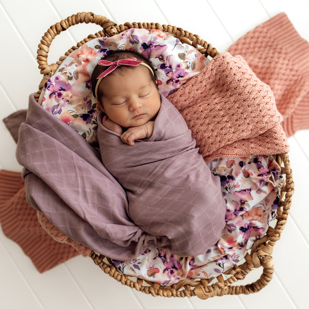 Dusk Organic Muslin Wrap - View 1