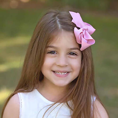 Dusty Pink Bow Hair Clip-Snuggle Hunny