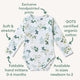 Eden Long Sleeve Organic Bodysuit - Thumbnail 4