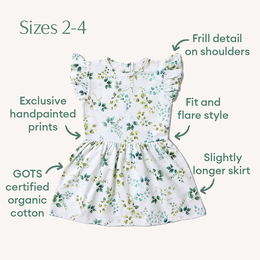 Eden Short Sleeve Organic Dress - View 10