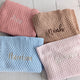 Hazelnut Diamond Knit Organic Baby Blanket - Thumbnail 10