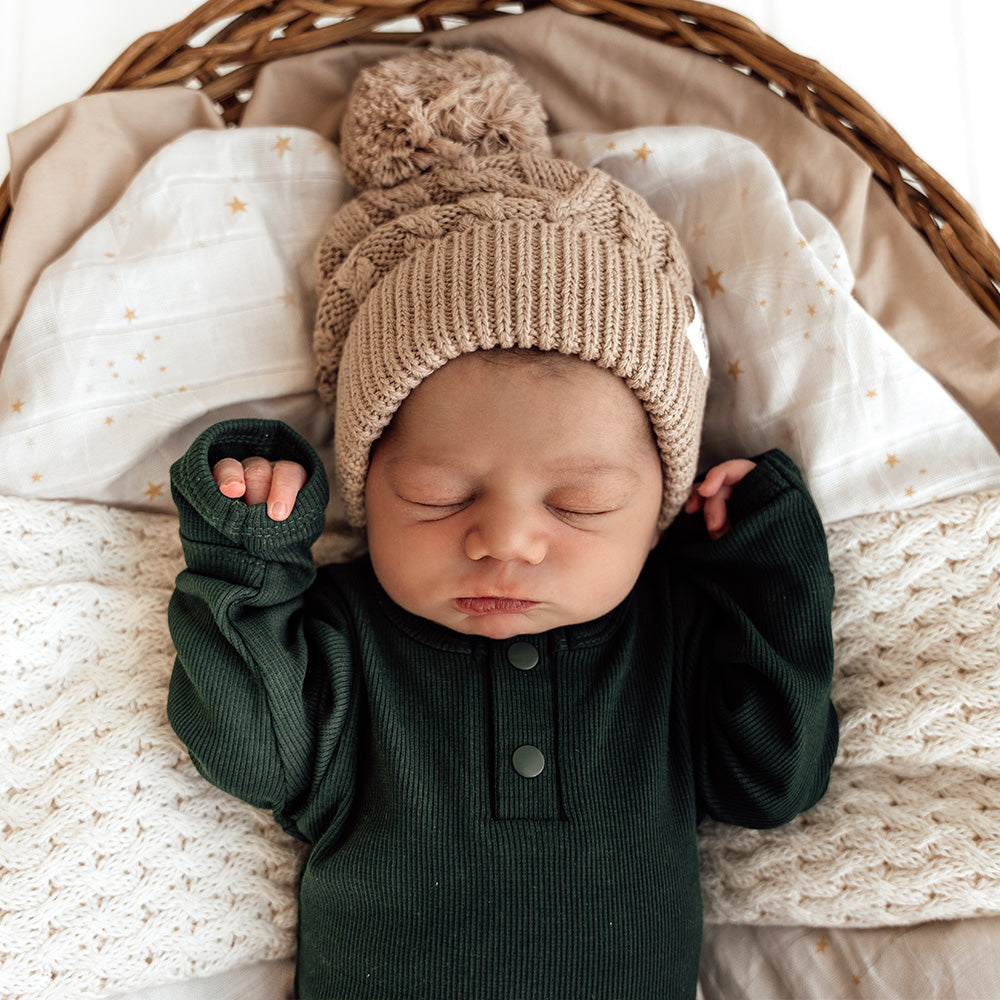 Emerald Long Sleeve Organic Bodysuit - View 6