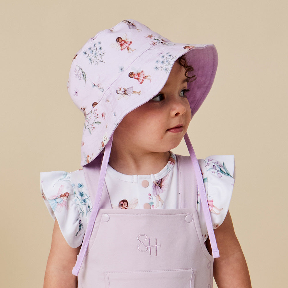 Fairy Dust Reversible Cotton Bucket Hat - View 1