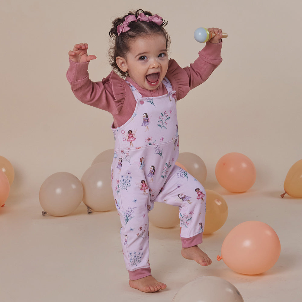 Fairy Dust Organic Snuggle Overalls - View 1
