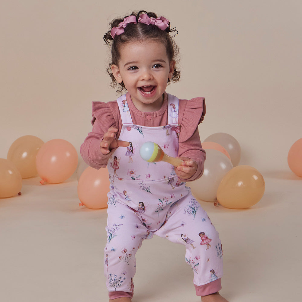 Fairy Dust Organic Snuggle Overalls - View 3