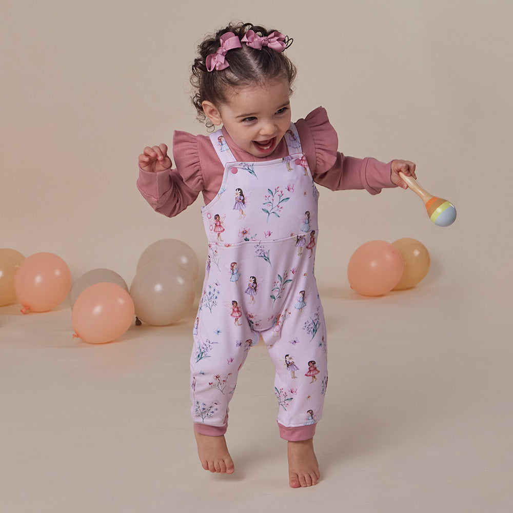 Fairy Dust Organic Snuggle Overalls - View 7