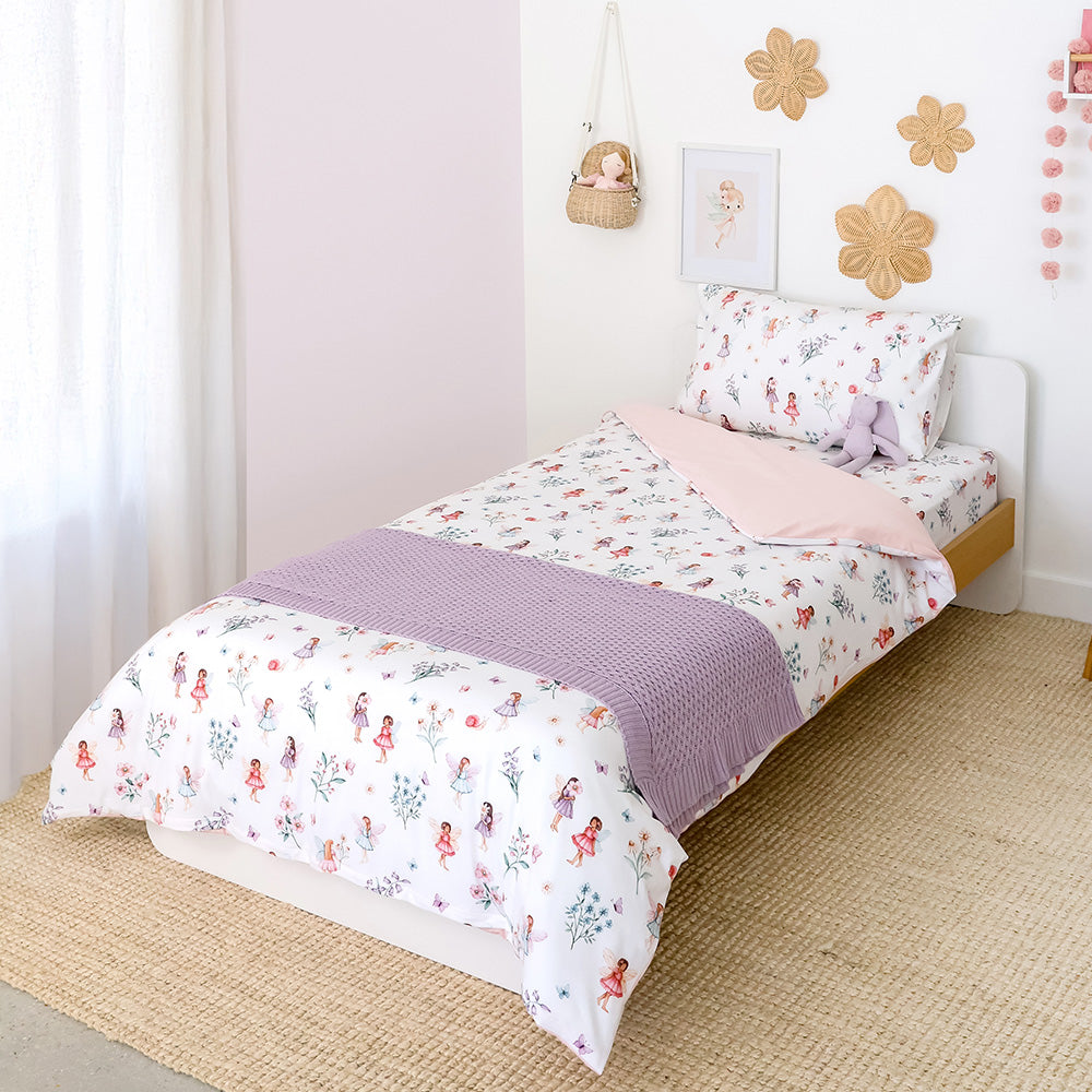 Fairy Garden Organic Cotton Quilt Cover - View 5