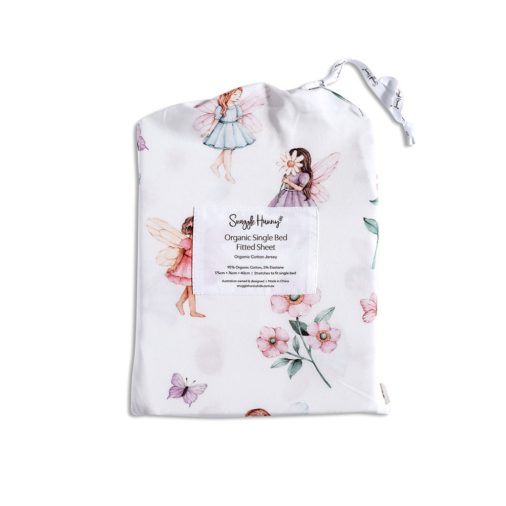 Fairy Garden Organic Cotton Fitted Sheet - View 4
