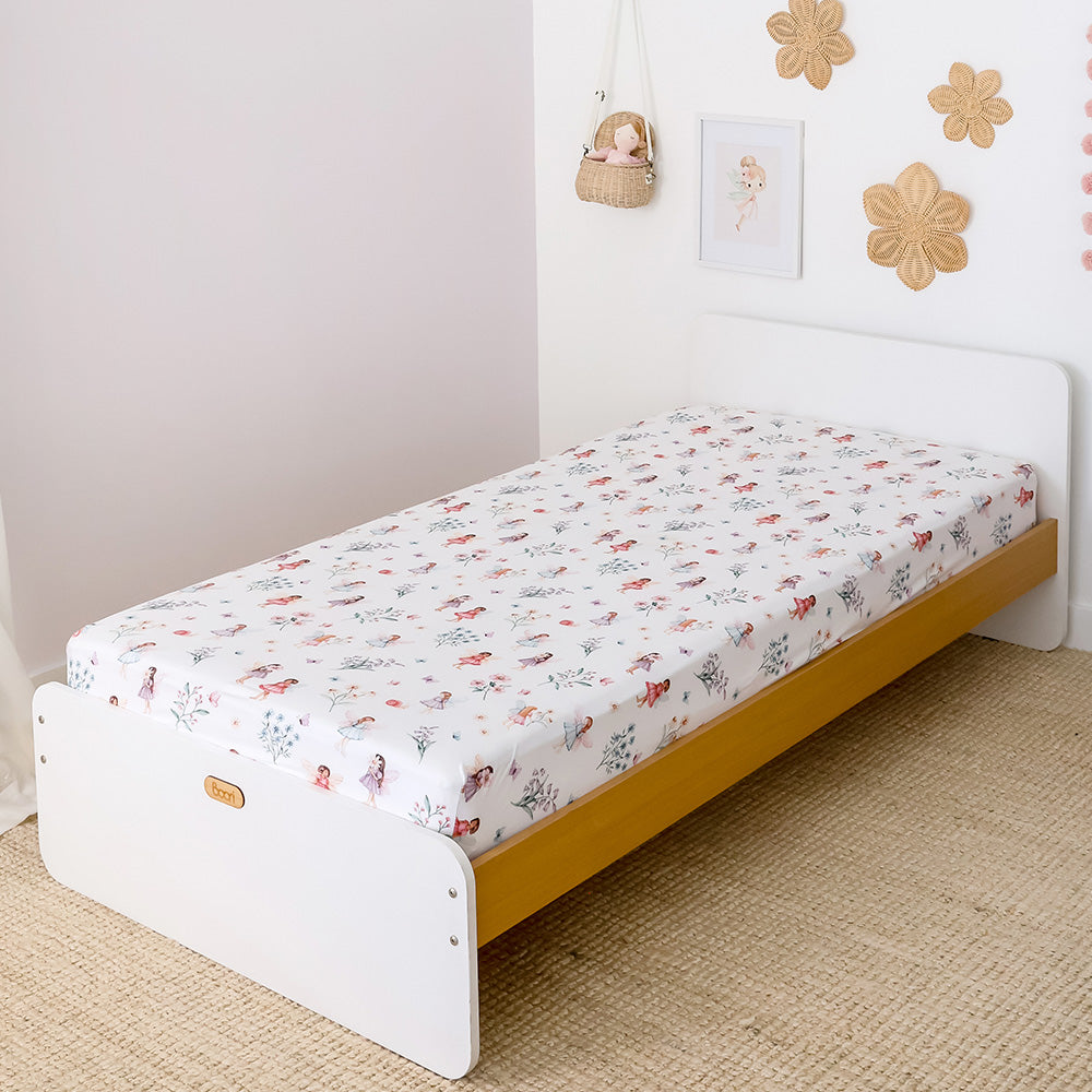 Fairy Garden Organic Cotton Fitted Sheet - View 1