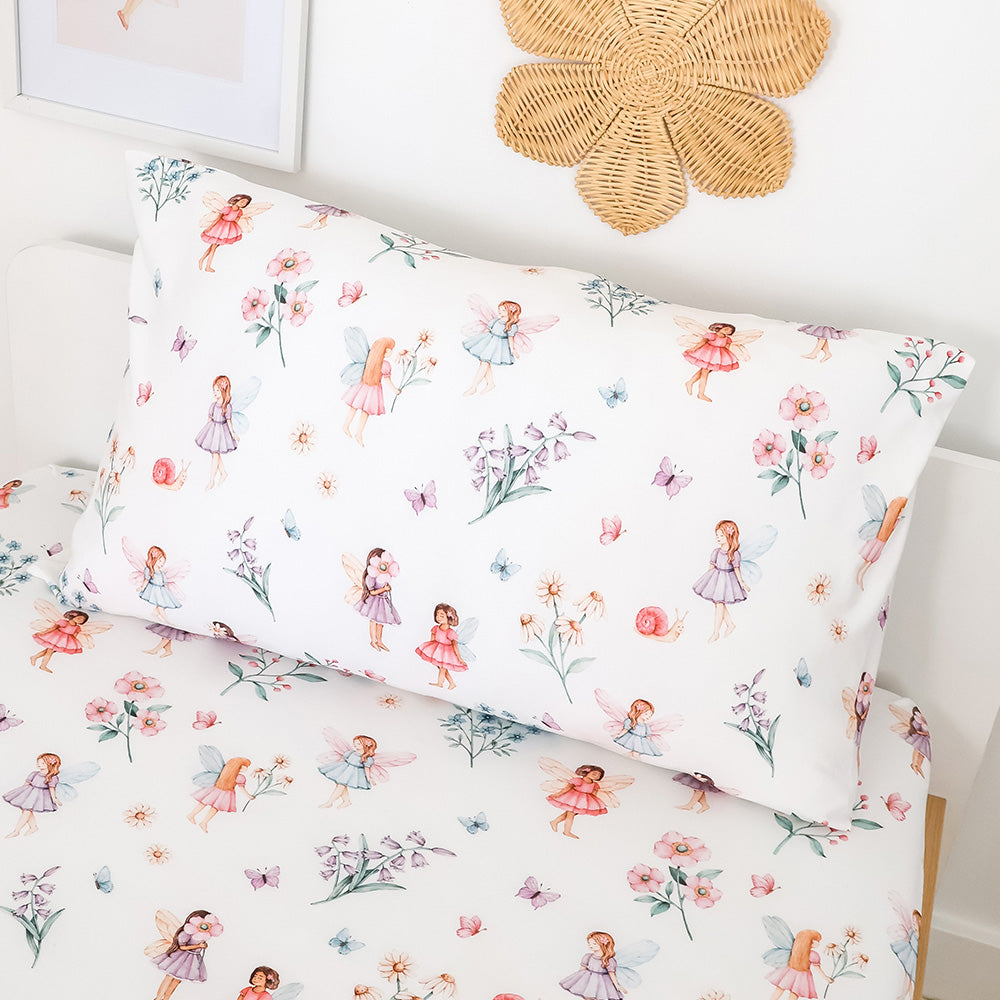 Fairy Garden Organic Cotton Single Pillowcase - View 4