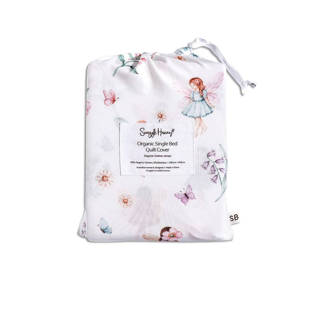 Fairy Garden Organic Cotton Quilt Cover - View 8